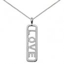 Sterling Love Charm Pendant