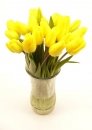 Yellow tulip in vase