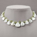 Mother of Pearl & Peridot Necklace