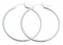 Sterling silver hoop