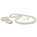 White Freshwater 3-Piece Pearl Set