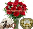 Rose in Vase Combo Pack