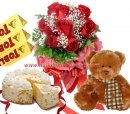 Red Roses Combo Gifts Pack