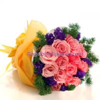 Pink Rose Bouquet To Philippines