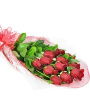Long Stem Red Rose Bouquet To Philippines