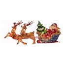 Light Holographic Deer and Santa Sleigh