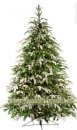 5' Full Fraser Fir Tree, Flocked, 200 Clear Lamps 