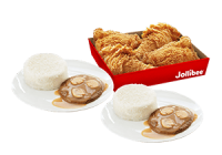 4 - pc. Chickenjoy Family Box w/ Burger Steak