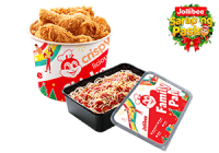 Chickenjoy Bucket w/ Spaghetti Pan