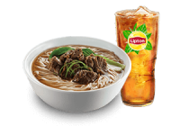 Beef Mami with Drink