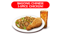 Pancit Canton with 1pc Fried Chicken w/Drink