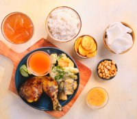 Quarter Roast Chicken + Crispy Pinakbet Solo Meal