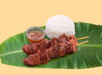 2 pcs Pork BBQ w/Rice