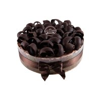 Dark Chocolate Curls Cake