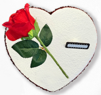 Red "Forever Rose" Velvet Cake