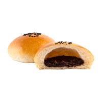 Korean Black Sesame Red Bean Bread