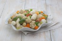Assorted Vegetables with Quail Eggs