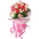 Unique red rose bouquet